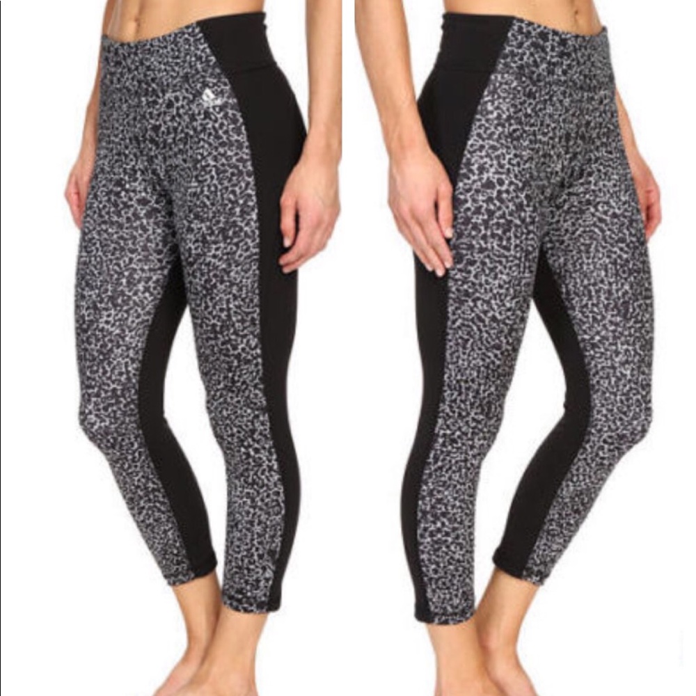 Adidas Climalite Mid-rise Leggings, Animal Print